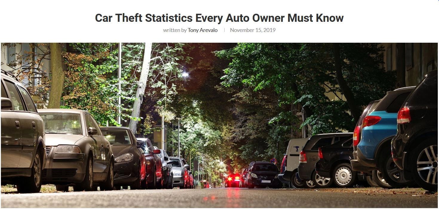 Car Theft Statistics Every Auto Owner Must Know